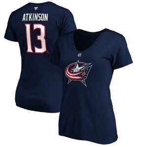 Cam Atkinson Columbus Blue Jackets Women’s V-Neck T-Shirt