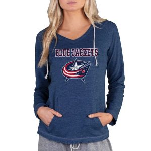 Columbus Blue Jackets Concepts Sport Women’s Long Sleeve Hooded Top