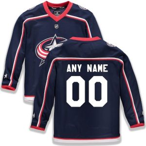 Columbus Blue Jackets Youth Home Replica Custom Jersey