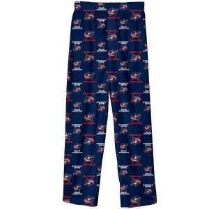 Columbus Blue Jackets Preschool Navy Team Logo Printed Pajama Pants