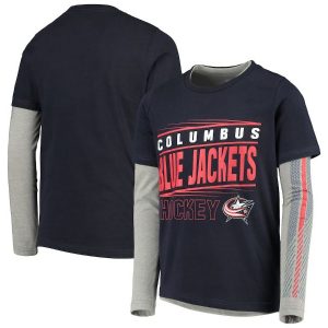 Columbus Blue Jackets Binary 2-In-1 T-Shirt Set