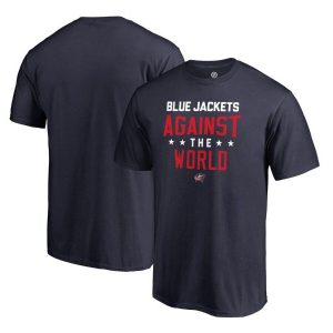 Columbus Blue Jackets Navy Against The World T-Shirt