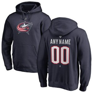 Columbus Blue Jackets Navy Personalized Pullover Hoodie