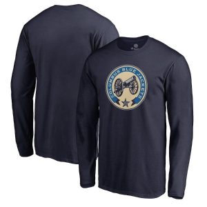 Columbus Blue Jackets Navy Team Alternate Long Sleeve T-Shirt