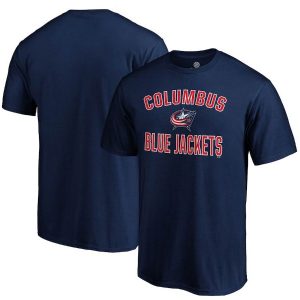 Columbus Blue Jackets Navy Team Victory Arch T-Shirt