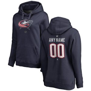 Columbus Blue Jackets Women’s Navy Personalized Pullover Hoodie