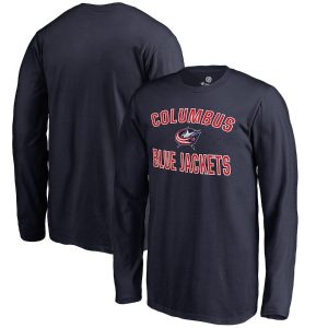 Columbus Blue Jackets Youth Navy Victory Arch Long Sleeve T-Shirt