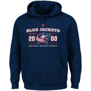 Majestic Columbus Blue Jackets Navy Winning Boost Pullover Hoodie